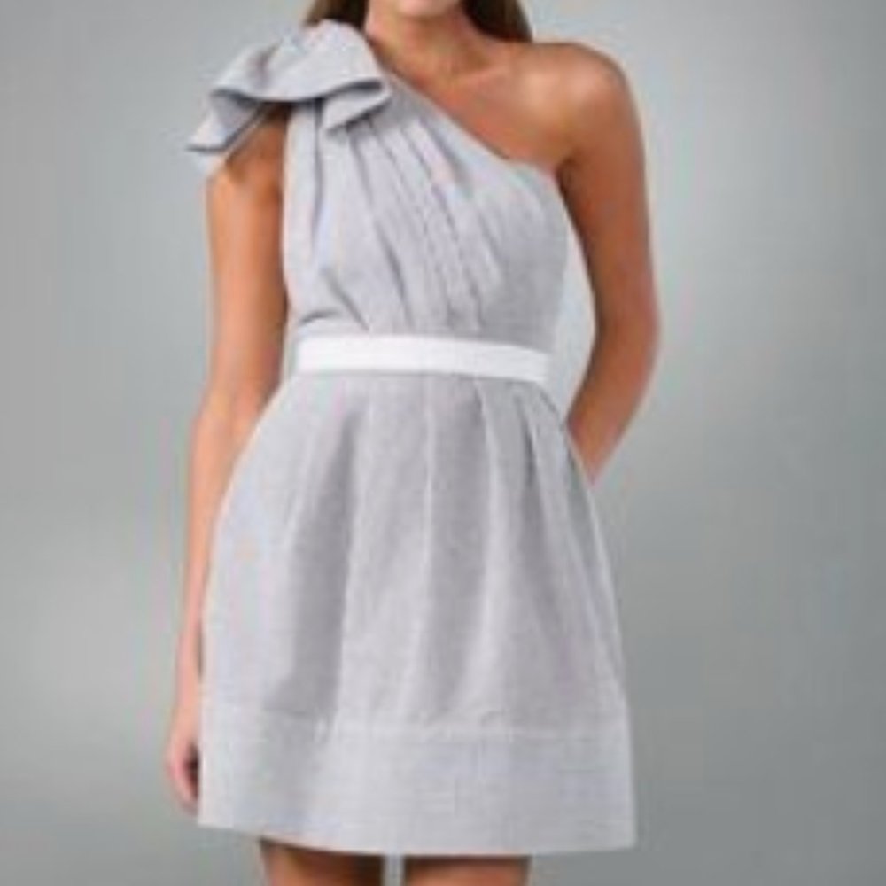 NWT Thread social beige seersucker dress